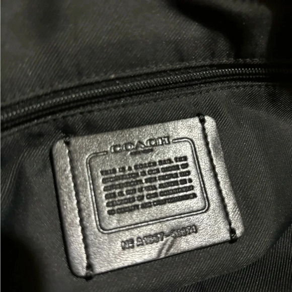 Coach black leather satchel handbag - Picture 10 of 10